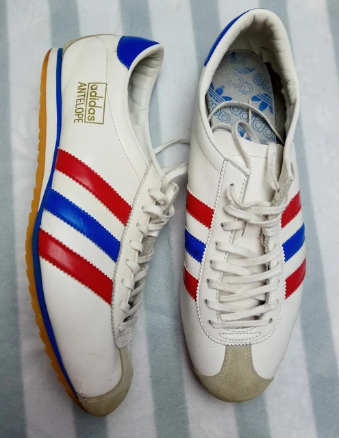 Vintage Adidas Antelope Lace Up Leather Trainers White 547853 Mens‎ Size 10 US Adidas Antelope US 11.5 UK 11 EU 46 547853 Rare Retro  main image 2