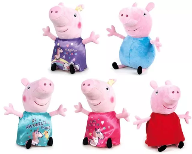 Peppa Wutz Figurine en Peluche (31cm) Animaux Tissu Divers Vêtements