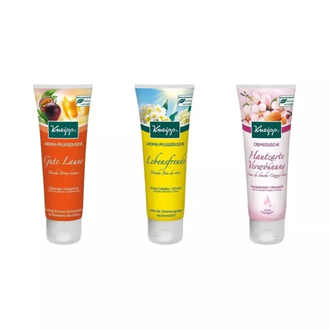 Kneipp Duschglück Geschenkset - Valentinstaggeschenk, Geburtstag - 3 x 75 ml