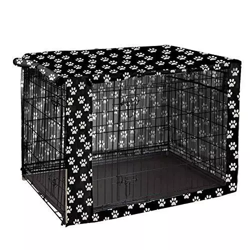 Dog Crate Cover Durable Polyester Pet Kennel Cover Universal Fit for Wire Dog
