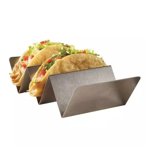 American Metalcraft - TSH3 - 2 or 3 Compartment Stainless Steel Taco Holder