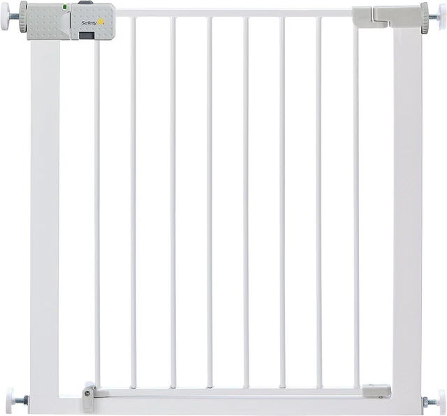 Puerta de seguridad Safety 1st SecureTech puerta de seguridad bebé puerta de 73 a 80 cm metal blanca
