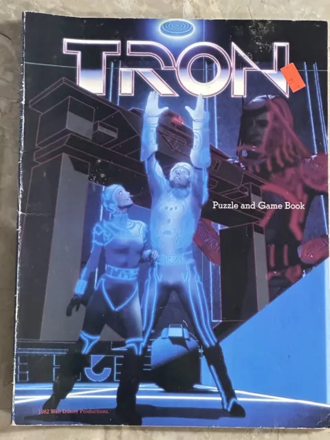 Tron puzzle and game book 1982 Walt Disney production