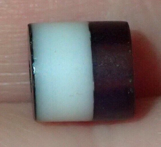 6.5mm Ancient Tibetan, Tibet worry Glass Amulet Pendant Bead, #S6146