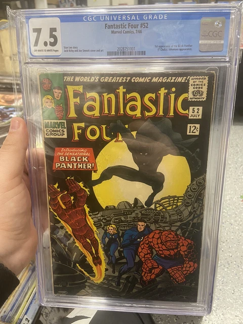 Fantastic Four #52 CGC 7.5 (Jul 1966, Marvel) 1ST APP OF BLACK PANTHER & WAKANDA