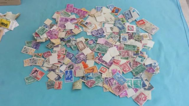 Lotto Di Francobolli Mondiali Usati In Buste E Sfusi Anni '50/60 Vintage 2