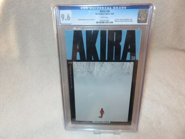 Akira #38 CGC 9.6! Near Mint Plus! Rare Low Print! Last Issue! Marvel/Epic!