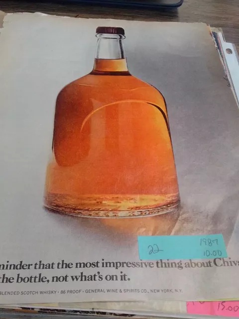 time Magazine 1970-1980' Chivas Regal Scotch Whiskey