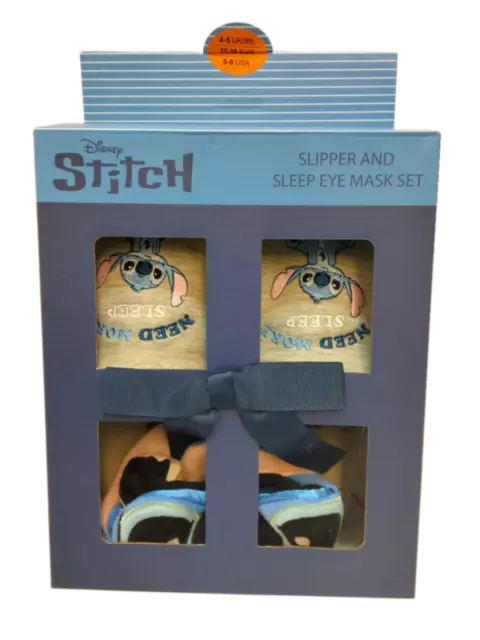 Lilo & Stitch set pantofole e maschere per occhi bambini ragazza slip on mulo maschera per dormire regalo