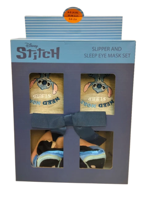 Lilo & Stitch set pantofole e maschere per occhi bambini ragazza slip on mulo maschera per dormire regalo