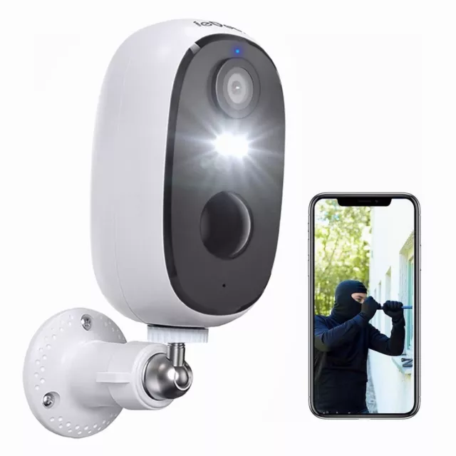 ieGeek Outdoor WiFi Security Camera Home Wireless Battery Powered CCTV System UK