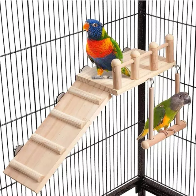 Perchoirs à oiseaux, jouets en Cage, balançoire légère pour pinsons, canari,