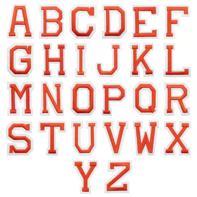 Letter Patches A to Z Alphabets Large Letters Iron On Sew On Patches Crafting