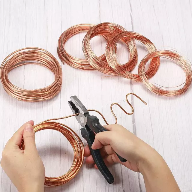 49 Solid Bare Copper Wire 30# 99.9% Pure Copper Wire 0.3mm Soft Beading Wire