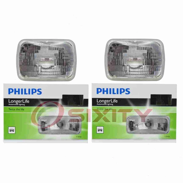 2 pc Philips High Low Beam Headlight Bulbs for Dodge Aries Aspen B150 B250 kh
