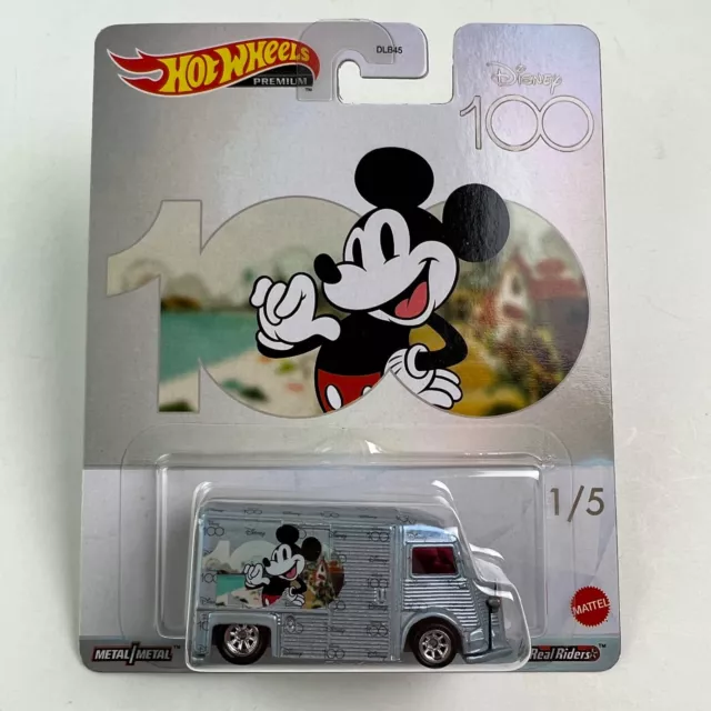 Hot Wheels Premium Disney 100 Mickey Mouse Citroen Type H 1/5 2023 Diecast Car