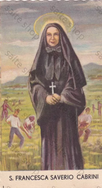 10-Santino Holy Card Antica Preghiera S.francesca Saverio Cabrini Missionaria