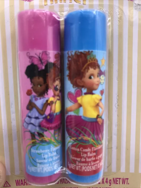 Fancy Nancy (2) Disney Lip Flavored Balm Strawberry & Cotton Candy 0.14 oz Stick