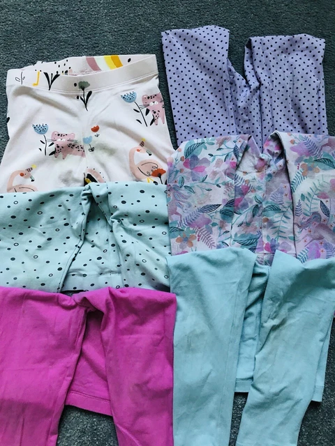 ❤️ Pacchetto enormi top e leggings per ragazza 3-4 anni X18 Mix & Match❤️ 10