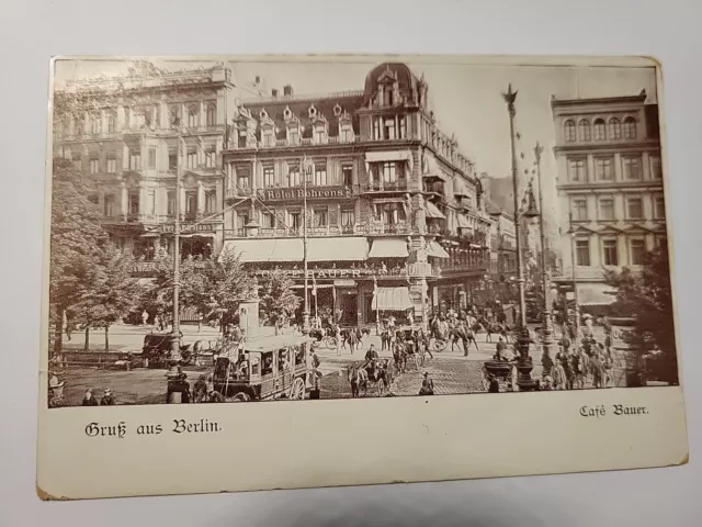 Gruß aus Berlin - Cafe Bauer um 1915