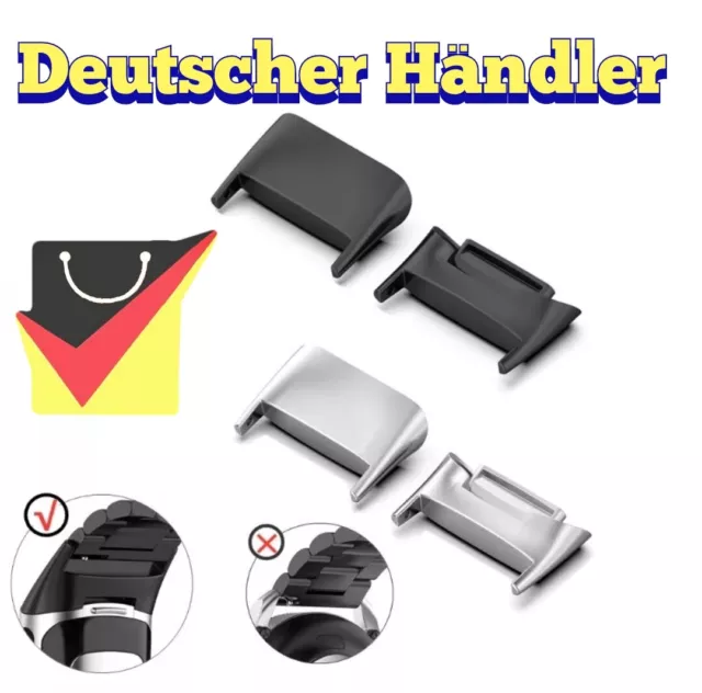 Armband Adapter Für Fitbit Charge 5 Metall Stecker Anschluss Connector 18mm
