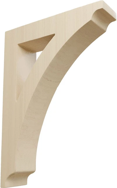 BKTW01X06X09THRW Small Thorton Wood Wood Brackets, 1 3/4"W X 6 1/2"D X 9"H , Rub