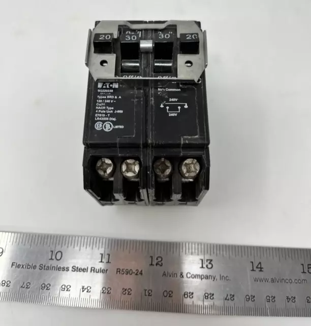 Eaton Corporation BQ220230 Double Pole Circuit Breaker 120/240V 20-30-Amp New
