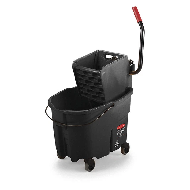 RUBBERMAID COMMERCIAL PRODUCTS 1863896 Mop Bucket and Wringer,8-3/4 gal.,Black