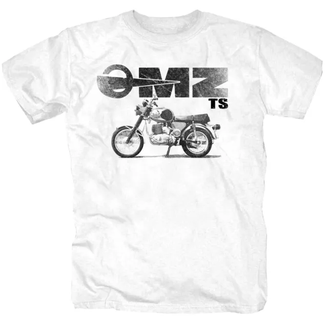 MZ Ts DDR Motorrad Zschopau Ostdeutschland VEB GDR T-Shirt S-5XL weiß