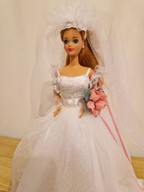 GENUINE BARBIE Doll Vintage Fashion 1990 Fancy Frills Bridal