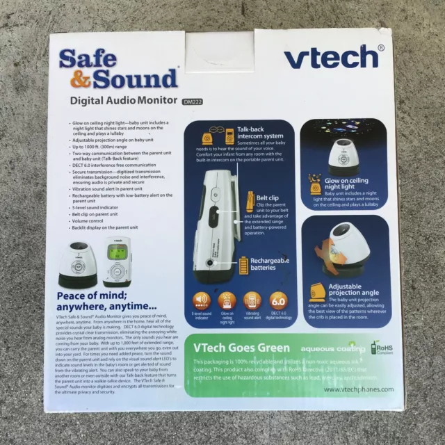 Vtech Safe & Sound Digital Audio Monitor DM222 Secure Transmission 3