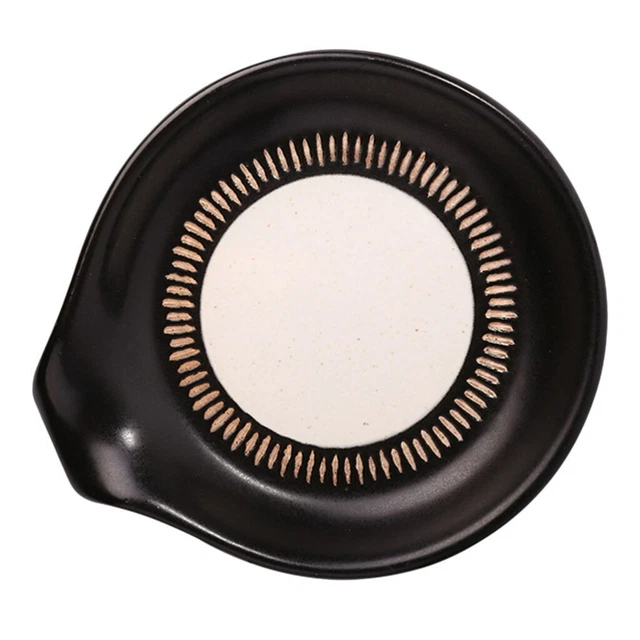 Cuchara Descanso Palillos De Cerámica Decoración Mesa De Comedor Negro