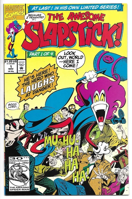 the awesome SLAPSTICK #1 MARVEL LIMITED SERIES COMIC BOOK Punisher CIRCA 1992 NM