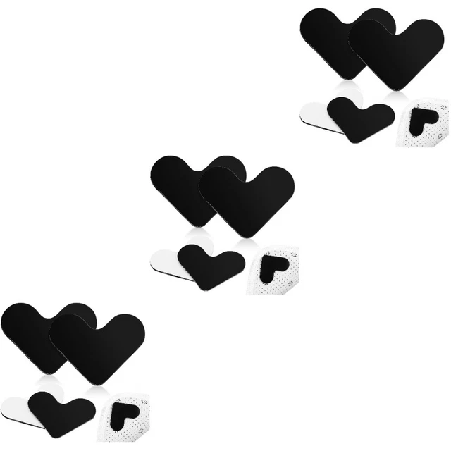 12 piezas pinzas de alfombra para alfombras en forma de corazón cintas de alfombra pegatinas para alfombras