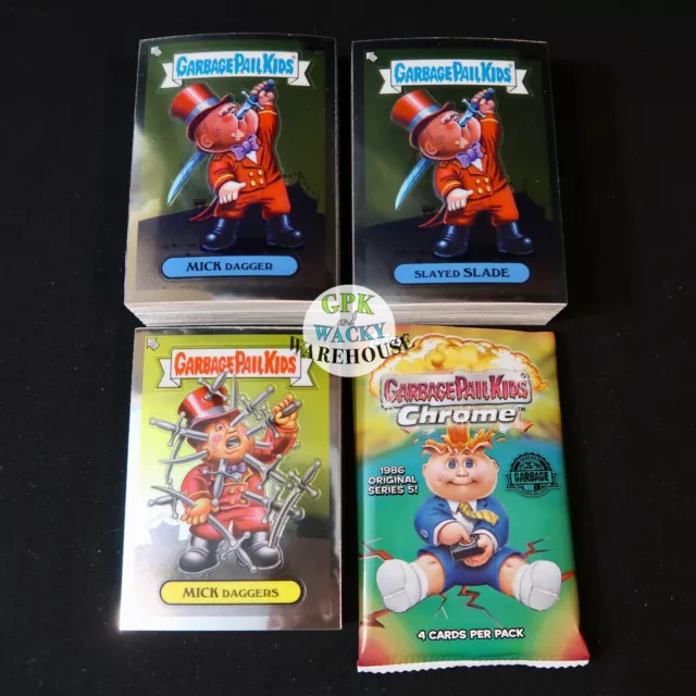 2022 Garbage Pail Kids Chrome 5 Set 100 Card +Wrapper 5Th Series 20 Card New Art