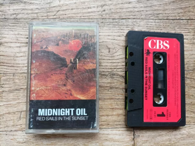 Midnight Oil Red Sails In The Sunset K7 Cassette Audio Tape Holland 1984