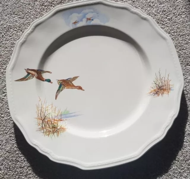 Alfred Meakin Wildfowl 5 Dinner Plates Flying Ducks Mallard
