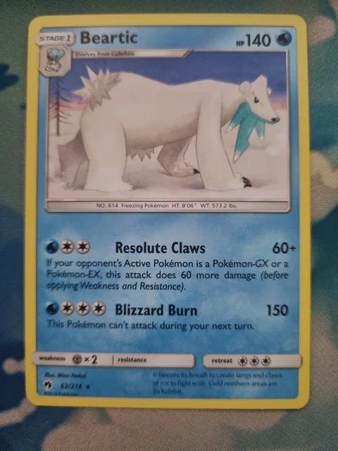 POK MON TCG BEARTIC Sun Moon Lost Thunder 62 214 Regular Rare EUR 1 pok-mon-tcg-beartic-sun-moon-lost-thunder-62-214-regular-rare-eur-1