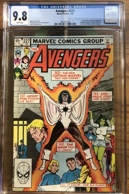 Avengers #227 CGC 9.8 NM/M 1983 Marvel Comics MCU Captain Monica Rambeau Joins