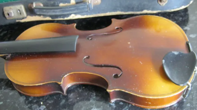 Violin,vintage,labelled Stradivarius.For restoration.