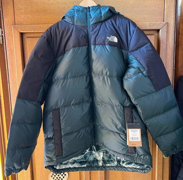 The North Face 700 Piumino Diablo Verde XL con cappuccio nuovo