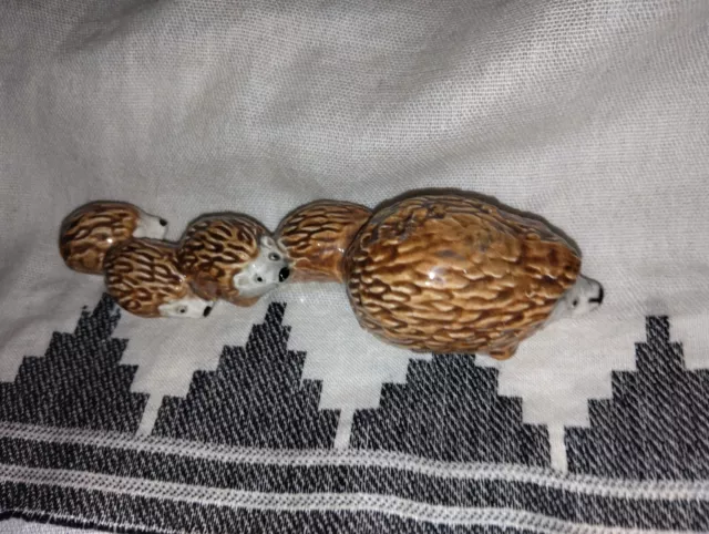 Goebel W. Germany 35 502-03 Hedgehog Family Mother & Four Babies Figurine 2