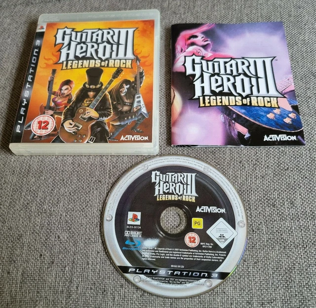 Sony Playstation 3 PS3 Guitar Hero III 3 Legends of Rock Boxed Manual Game Only