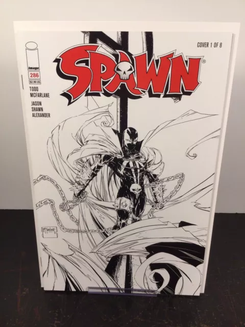 Spawn #286 Todd McFarlane Cover A (1 of 8) NM+ Black and White Variant 2018