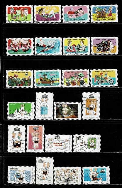 Timbres français oblitérés de 1990 à 1995 Timbres français oblitérés de 1990 à 1995
