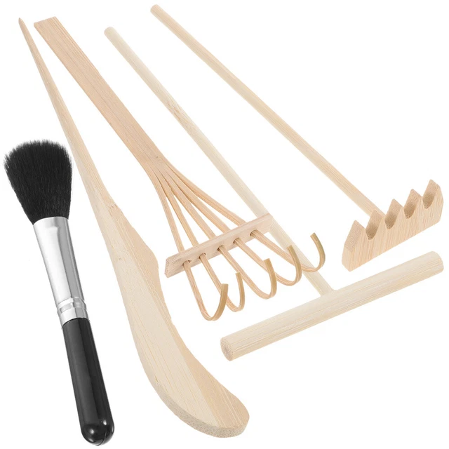 Japanese Handle Zen Sand Table Accessories Small sand table bamboo rakes