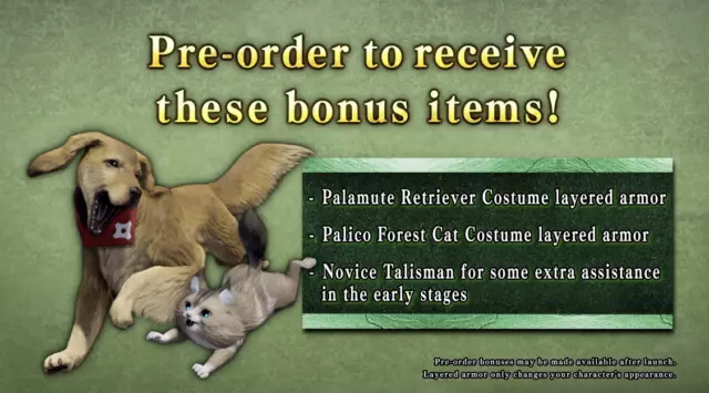 Nintendo Switch Monster Hunter Rise: Palamute Retriever + Palico Forest Cat DLC