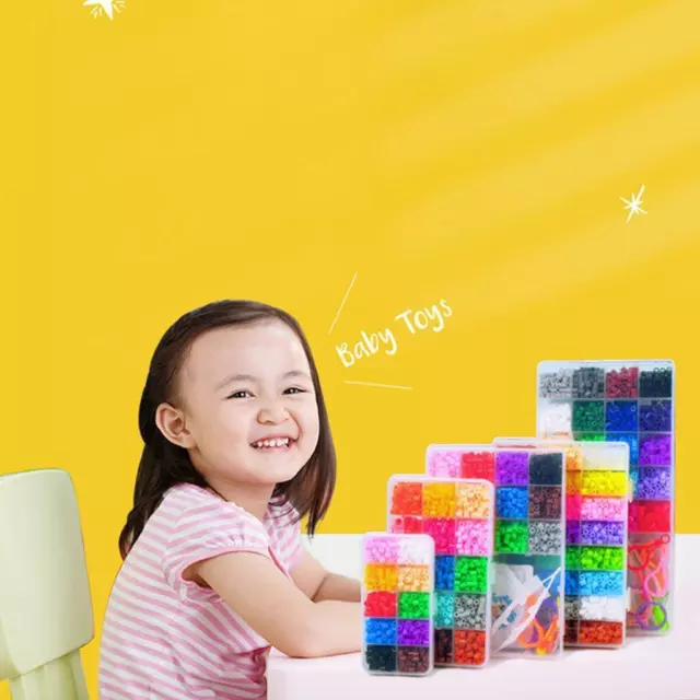 Hama Perlen mit Box 5 mm Fuse Beads Kit Puzzles Spielzeug für Kinder