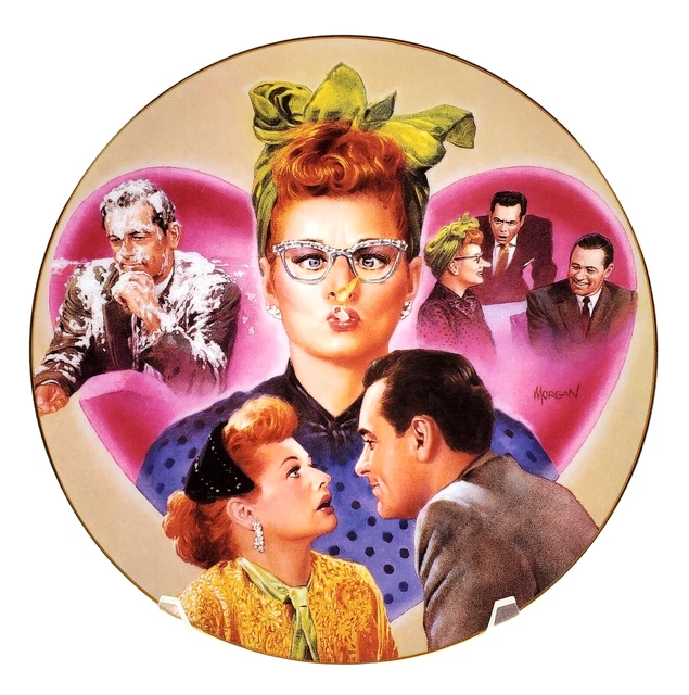 1996 I Love Lucy L.A. At Last Lucy Meets The Stars Collector Plate Hamilton Coll