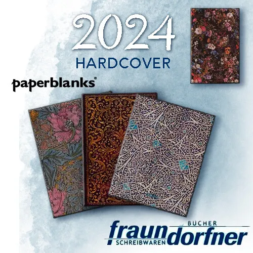 Paperblanks Kalender 2024 Hardcover alle Größen und Motive